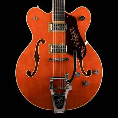 Used 2024 Gretsch Nashville G6220 TDC Flame Maple Top Round Up Orange With OHSC