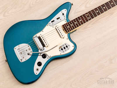 1966 Fender Jaguar Vintage Offset Guitar Lake Placid Blue 100% Original w /  Case