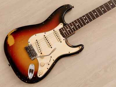 1965 Fender Stratocaster Vintage Electric Guitar Sunburst w /  Case