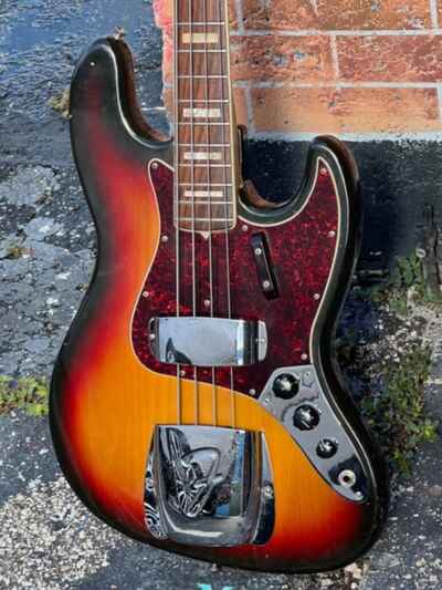 1972 Fender Jazz Bass a very clean all original 52 year old bass guitar.
