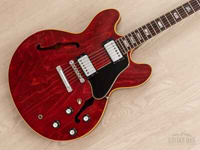 1967 Gibson ES-335 TDC Vintage Semi-Hollow Guitar Cherry w /  Pat # Pickups, Case