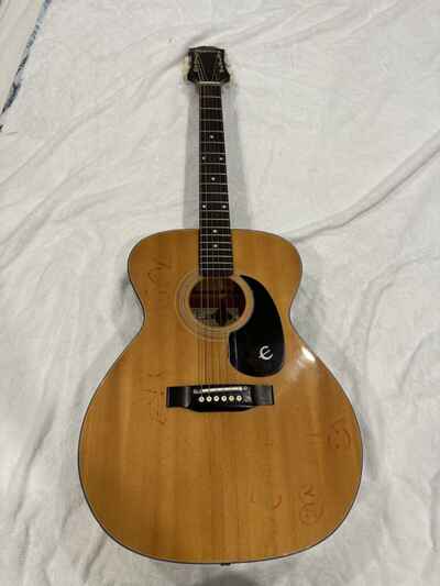 1978 Epiphone FT-120 Japan Flat Top Acoustic Guitar with Soft Case