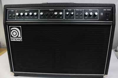 Ampeg SS-140C 2x12 140 watt Stereo Guitar Combo Amp 1989 USA