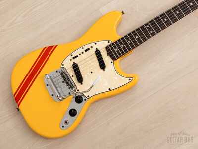 1966 Fender Mustang Vintage Offset Guitar Competition Orange w /  Case