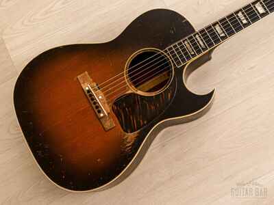 1951 Gibson CF-100 Vintage Cutaway Acoustic Guitar Sunburst w /  Case, LG-2