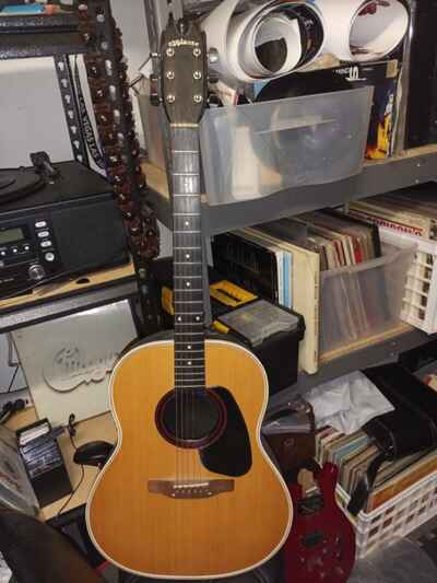 Ae-24: Applause Acoustic Guitar, 1 / 4 Output, No Volume Control. Vintage 1970s.