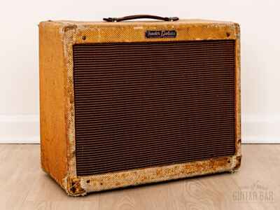 1959 Fender Deluxe Tweed Narrow Panel Vintage Tube Amp 5E3 w /  Jensen P12R