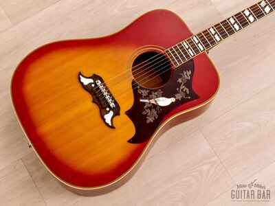 1968 Gibson Dove Vintage Dreadnought Guitar Cherry Sunburst w /  Case