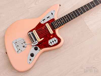 1963 Fender Jaguar Pre-CBS Vintage Offset Guitar Shell Pink w /  Case