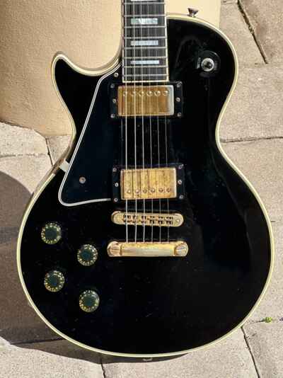 1980 Gibson Les Paul Custom Lite ultra rare 1-off  Black Thin Bodied & "Lefty" !