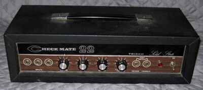 Vintage Teisco Checkmate 22 CM-22 Solid State Guitar Amp Head Amplifier