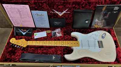 In Store 1955 Fender Vintage Custom Hardtail Stratocaster Time Capsule Blonde