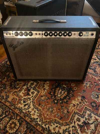 Vintage  Fender Twin Reverb Silverface USA Valve Amplifier 1970s