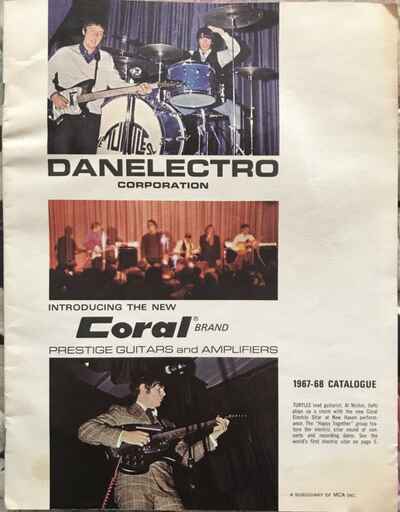 1967-1968 DANELECTRO CORAL PRESTIGE GUITARS AND AMPLIFIERS Catalog