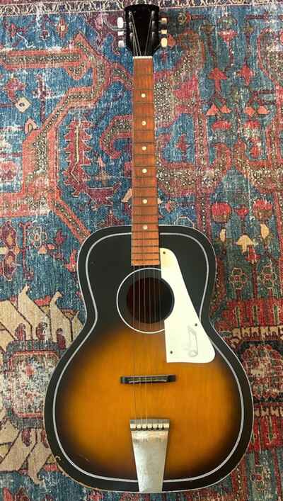 Vintage Kay Acoustic Sunburst Guitar