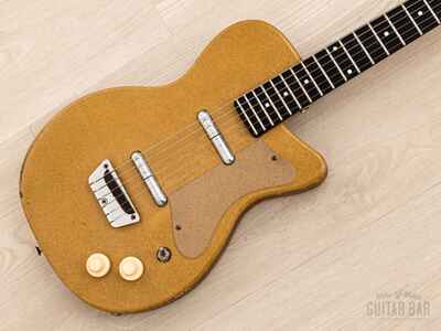 1957 Silvertone 1359 Peanut Vintage Danelectro Electric Guitar, Tan and Ginger