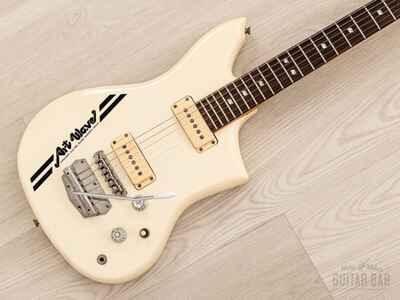 1980 Fernandes V-7 Art Wave Vintage Electric Guitar White w /  Case