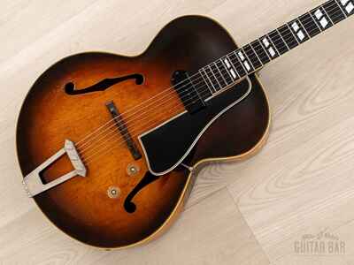 1948 Gibson ES-300 Vintage Archtop Electric Guitar Sunburst w /  Geib Tweed Case