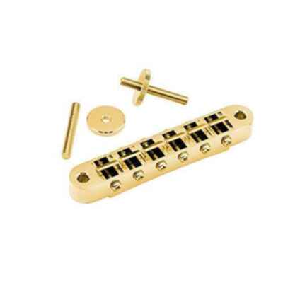 Gotoh GE103B Tune-O-Matic Style Guitar Bridge with Small Posts Gold