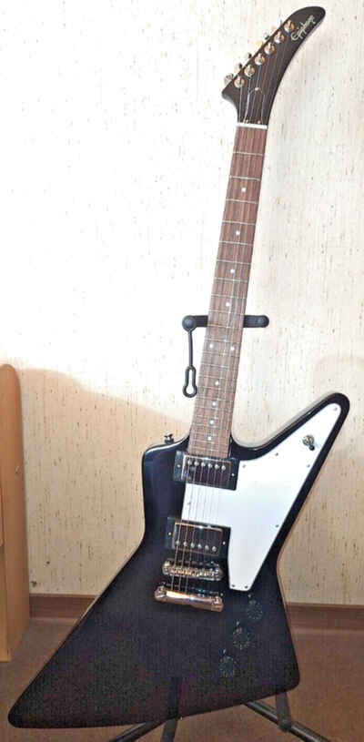 Epiphone Explorer 1958 Ebony Humbucker mit Koffer - fast wie neu