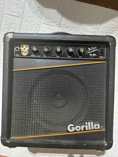 Vintage Gorilla TC-35 Guitar Amplifier Amp The Tube Cruncher Black Working