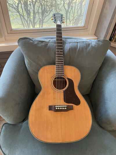 Vtg Harmony Sovereign H1203 Acoustic Flat-Top Guitar 1960??s