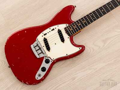 1964 Fender Duo Sonic II Vintage Pre-CBS Offset Guitar Dakota Red Clay Dot, Case