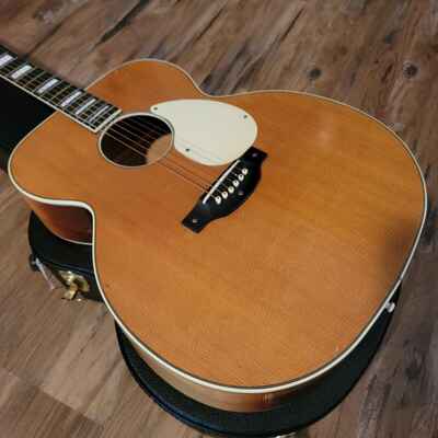 1950s Kay K27 Jumbo Acoustic Guitar Natural X Braced Clean Great Player W / Case