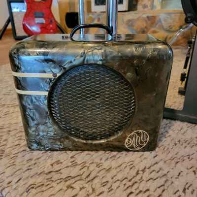 Vintage Oahu Lap Steel Guitar Combo Amplifier 1930s-1940s Black MOT Perloid