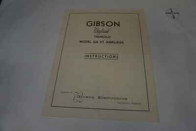 Vintage Gibson Model GA-57 Skylark Tremolo Amp Amplifier Schematic