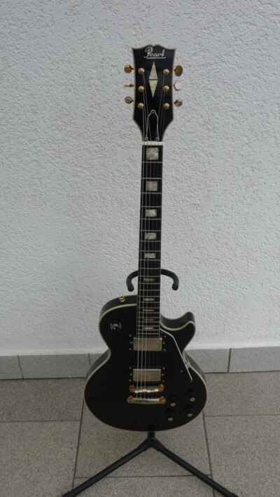 E-Gitarre, Pearl Les Paul Standard, Bj 1974, Made in Japan, black,