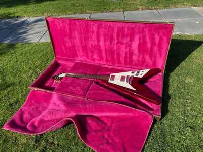 1989 Gibson Flying V Wine Red Vintage 7 5 lbs - Slim 1960s Neck