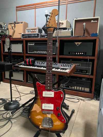 Vintage Fender Jazzmaster 1994 - Foto Flame w hard shell case