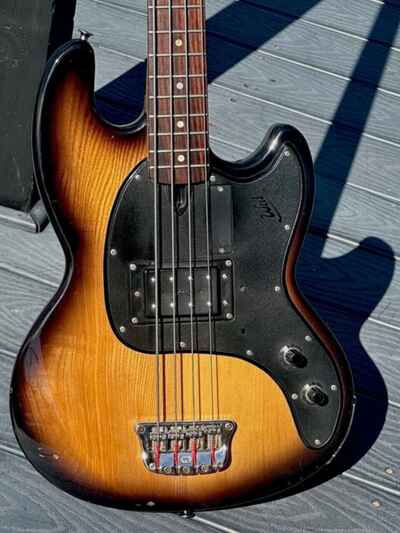 1982 Wal Pro Bass 1E Darkbursted body & matching neck its 1 of a kind & Minty !