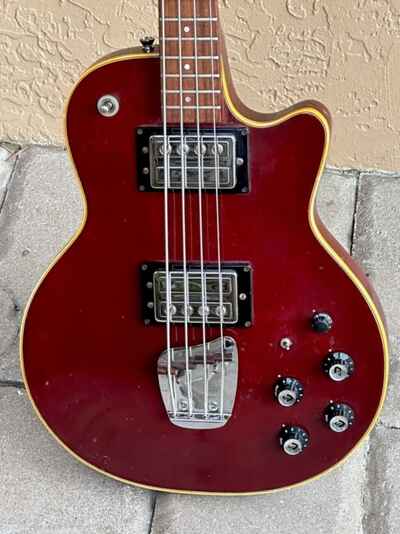 1975 Guild M-85 Bass Cherry finish its Sheryl Crows choice & quite a rare bass !