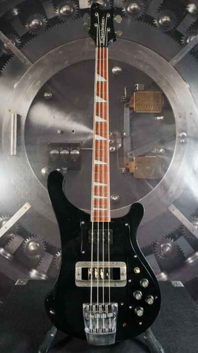 Rickenbacker 4003 1980 Bass Guitar - Black w /  Hard Case