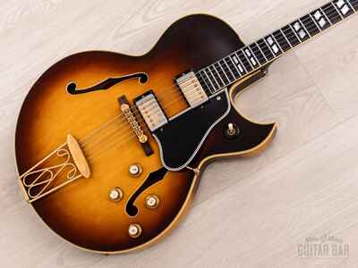 1961 Gibson ES-350T Florentine Vintage Thinline Hollowbody, PAFs & Lifton Case