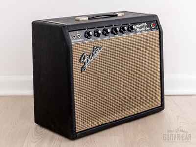 1966 Fender Princeton Reverb Black Panel Vintage Tube Amp w /  Original Tube Set