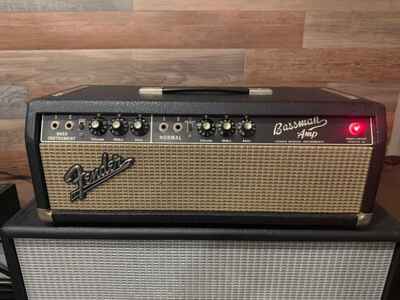 Fender Vintage Bassman Head "Blackface" 1965 AA165  Serviced + Tubed - Exc Shape