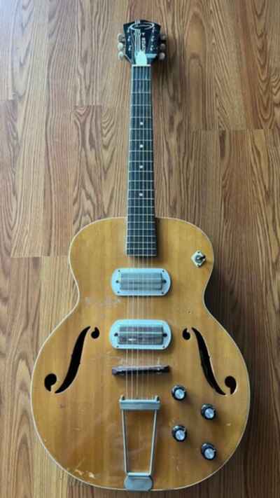 Vintage 1959 Roy Smeck H58 Harmony Electric Guitar