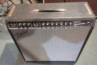 1967 Fender Super Reverb Blackface AB763 Vintage Tube Combo Amplifier