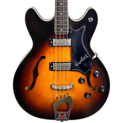 Hagstrom Concord Standard C-1 Hollow Body Bass Sunburst 1966-67 W / OHSC (Used)