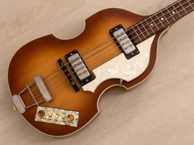 1978 Hofner 500 / 1 Beatle Bass Vintage Violin Bass 60s Spec w /  Staple Pickups