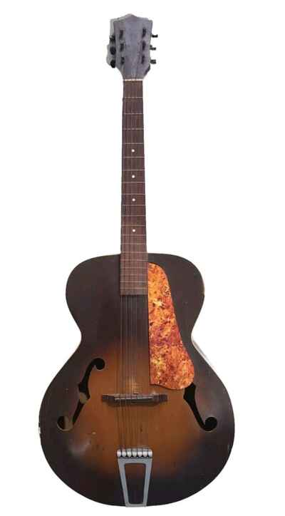 Vintage Brown Wooden Acoustic Guitar