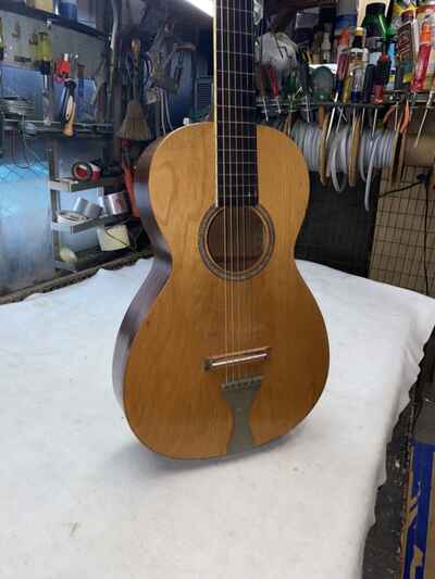 Early Antique Parlor Guitar Supertone