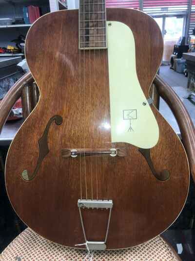 1950s Kay archtop acoustic guitar, all mahogany