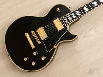 1976 Gibson Les Paul Custom Black Beauty Vintage Electric Guitar w /  T Tops, Case