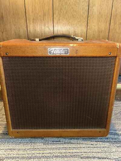 RARE FIND 1957 Fender Princeton 5F2 Narrow Panel 4-Watt Guitar Combo (Original)