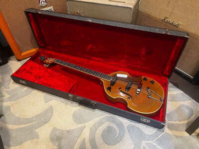 1964 Eko model 995 violin bass guitar with original case!