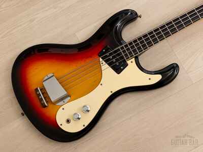 1965 Mosrite Ventures Model Vintage Short Scale Bass Sunburst, 100% Original